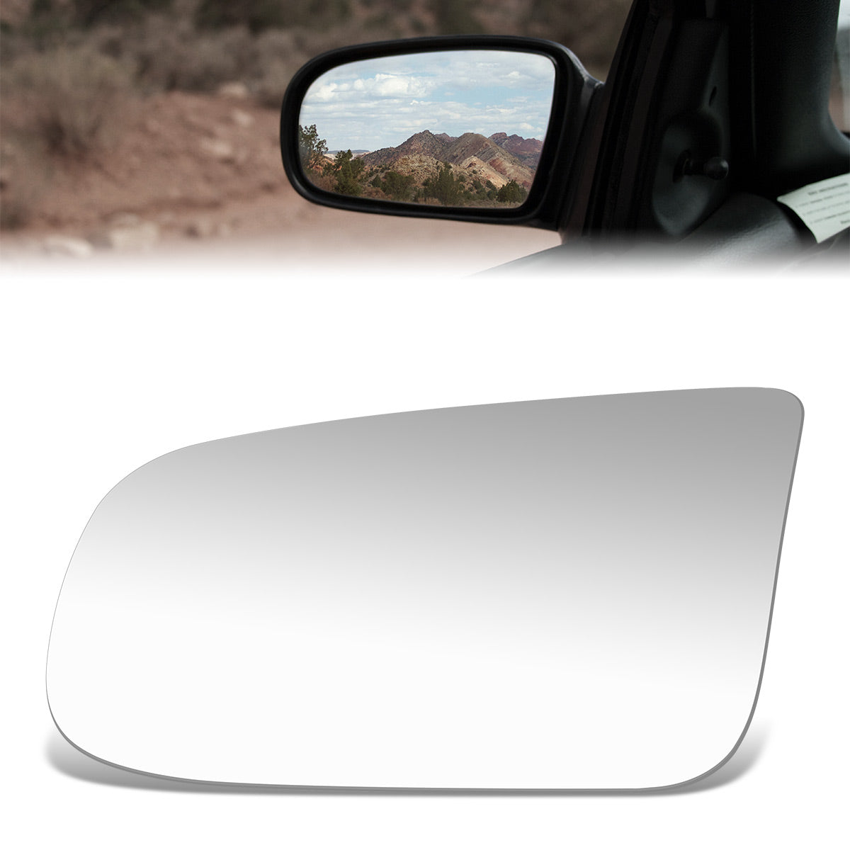 CAAP, Factory Replacement Mirror Glass (Left) 86-93 Buick Riviera