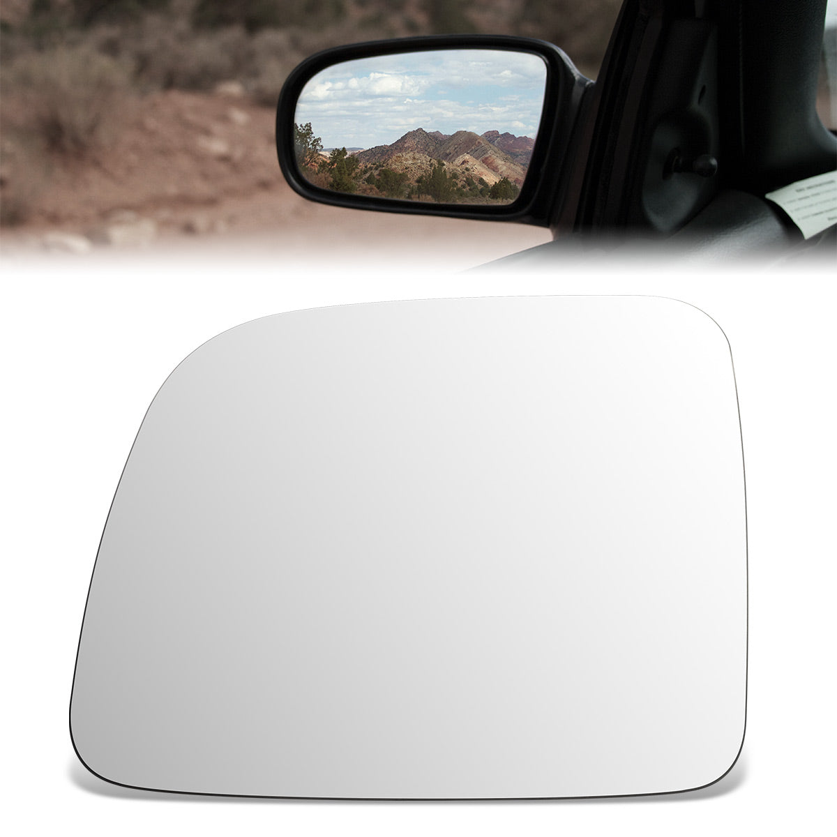 CAAP, Factory Replacement Mirror Glass (Left) 86-97 Ford Aerostar