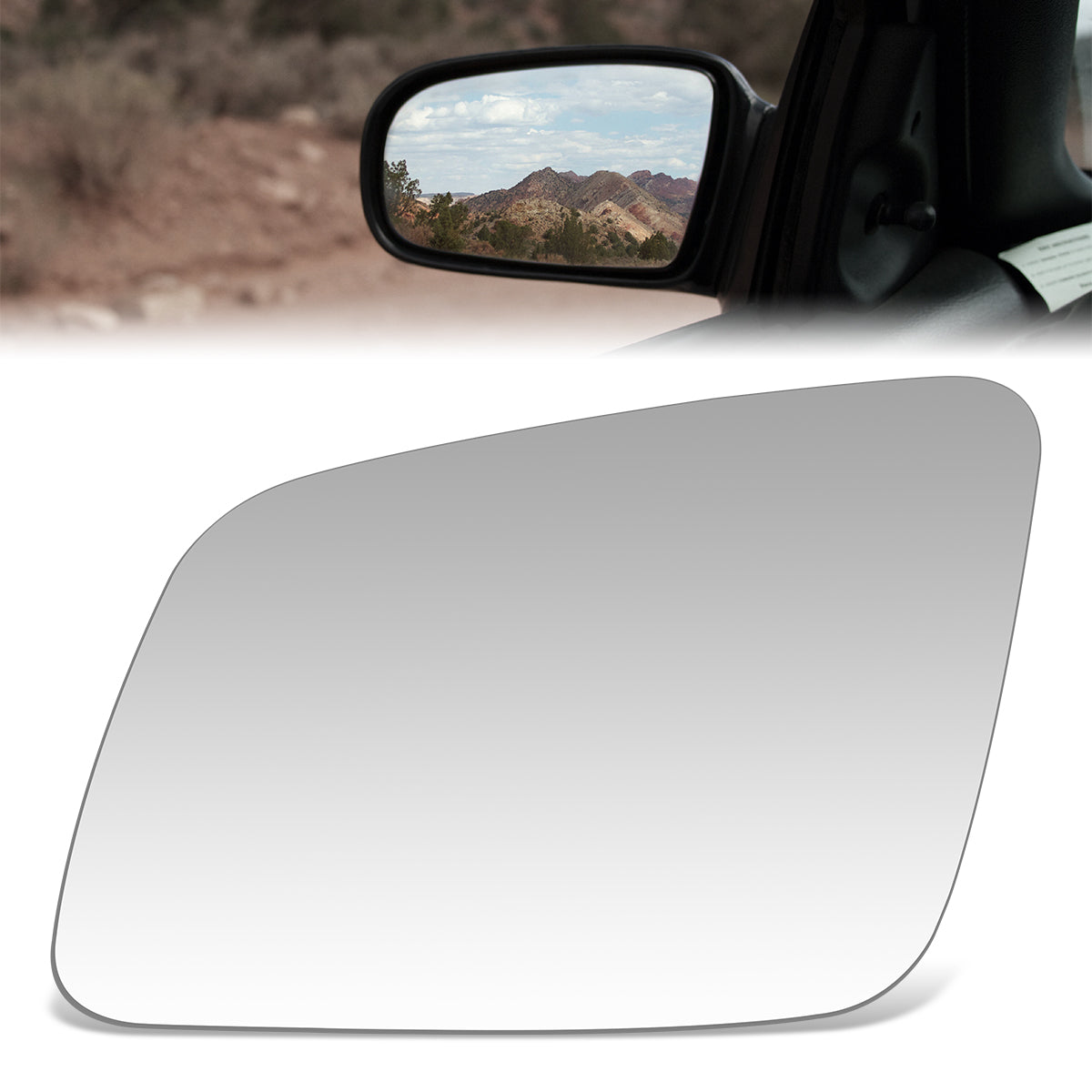 CAAP, Factory Replacement Mirror Glass (Left) 88-94 Lincoln Continental