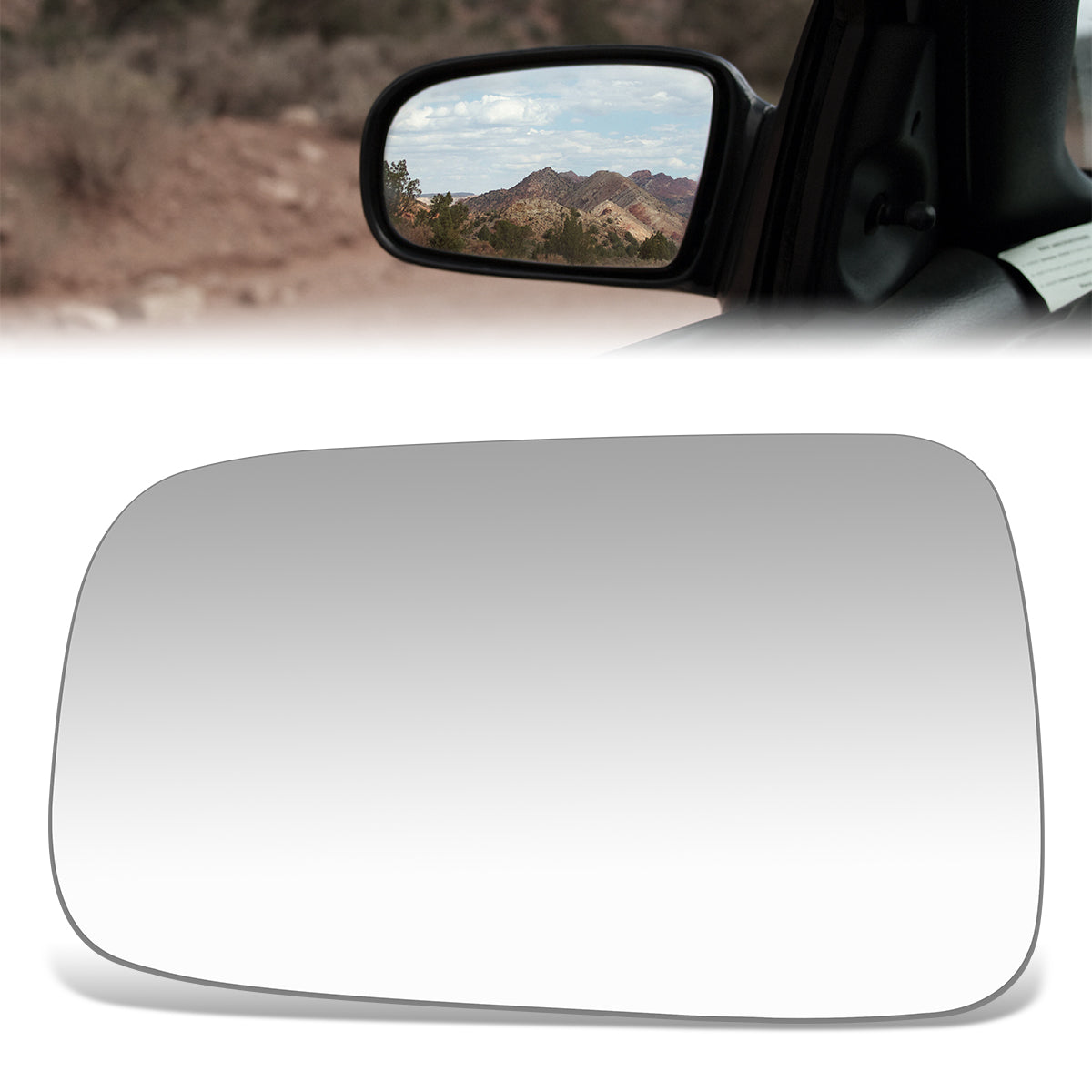 CAAP, Factory Replacement Mirror Glass (Left) 90-93 Acura Integra