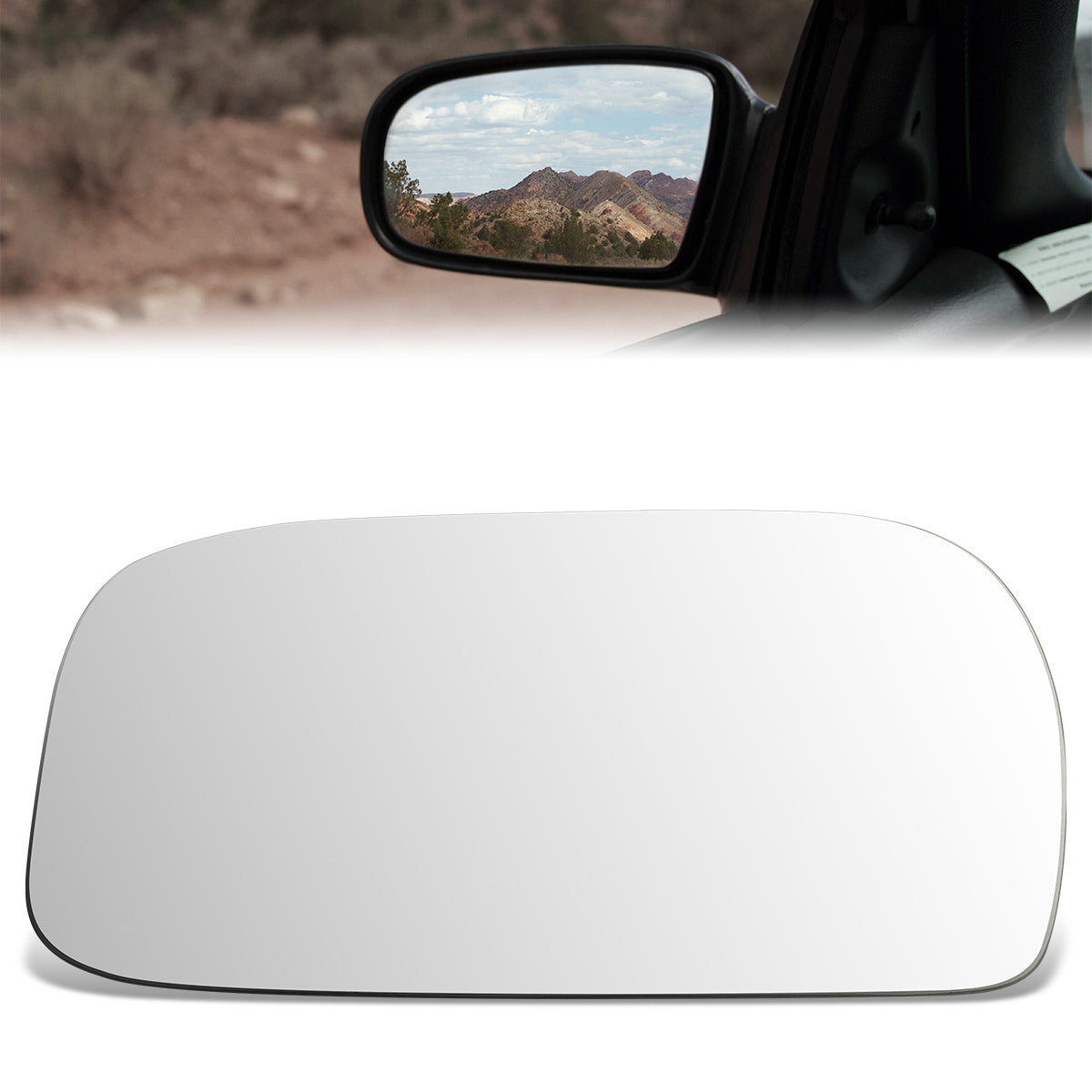 CAAP, Factory Replacement Mirror Glass (Left) 90-94 Lexus LS400