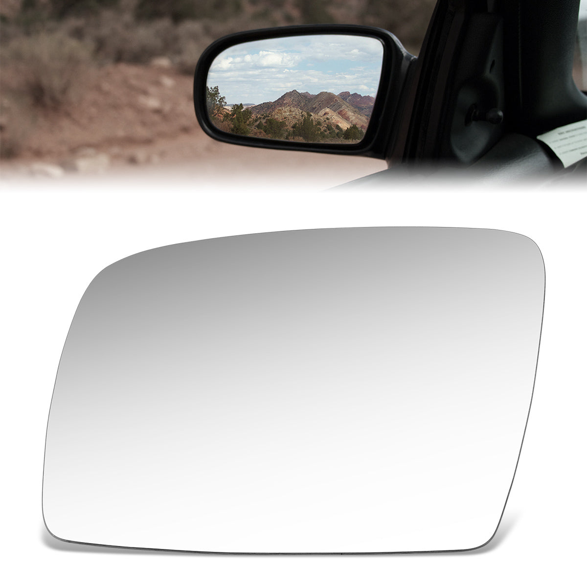 CAAP, Factory Replacement Mirror Glass (Left) 90-94 Lincoln Town Car