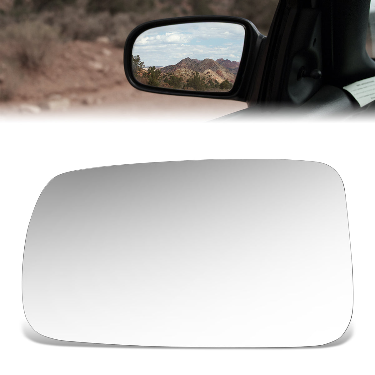 CAAP, Factory Replacement Mirror Glass (Left) 91-95Town & Country, Grand Caravan, Voyager