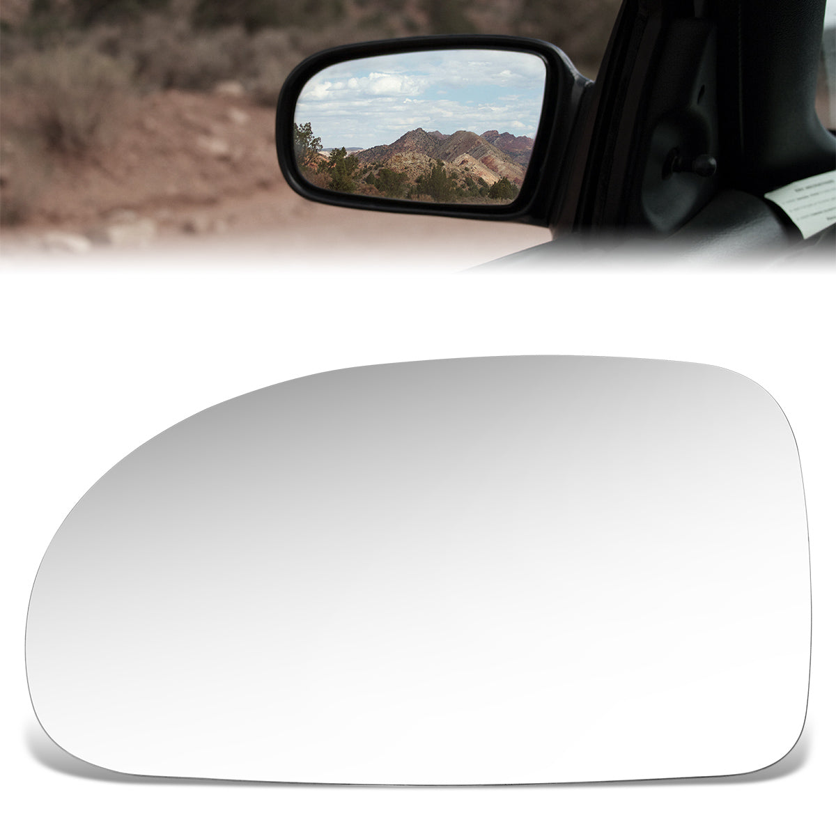 CAAP, Factory Replacement Mirror Glass (Left) 91-99 Mitsubishi 3000GT