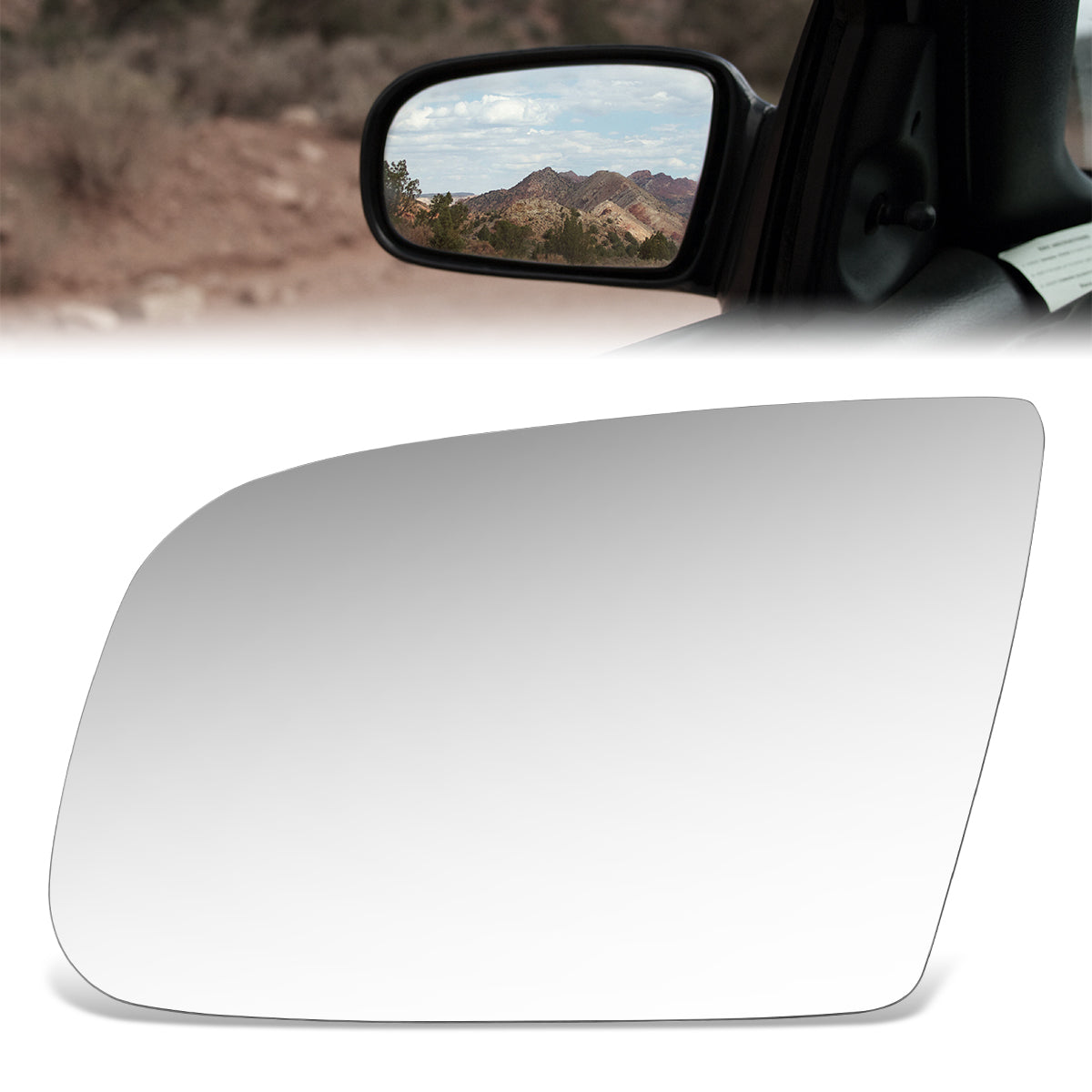 CAAP, Factory Replacement Mirror Glass (Left) 91 Lumina APV, Silhouette, Trans Sport