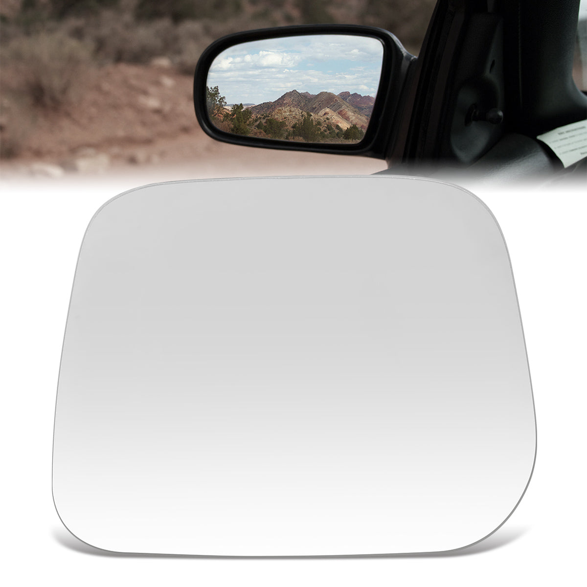 CAAP, Factory Replacement Mirror Glass (Left) 92-00 Mitsubishi Montero