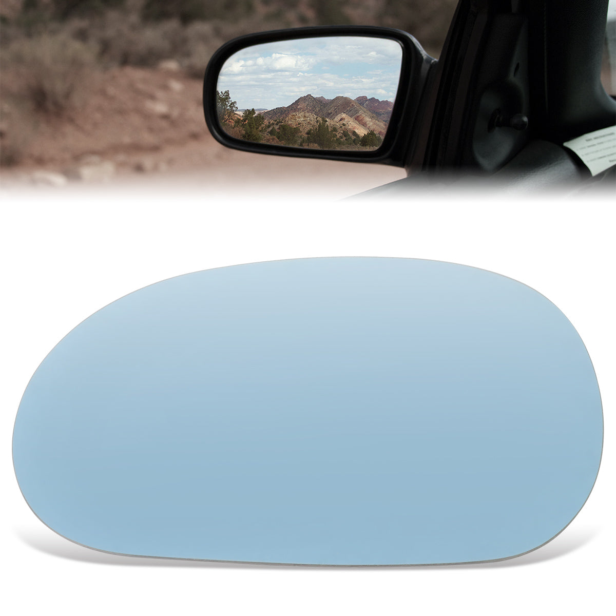 CAAP, Factory Replacement Mirror Glass (Left) 92-95 Mazda 929