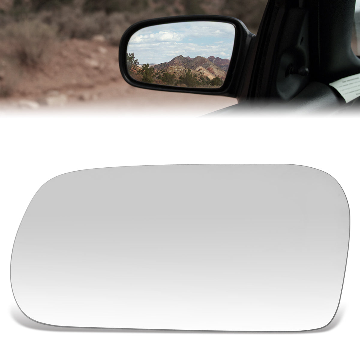 CAAP, Factory Replacement Mirror Glass (Left) 92-96 Honda Prelude