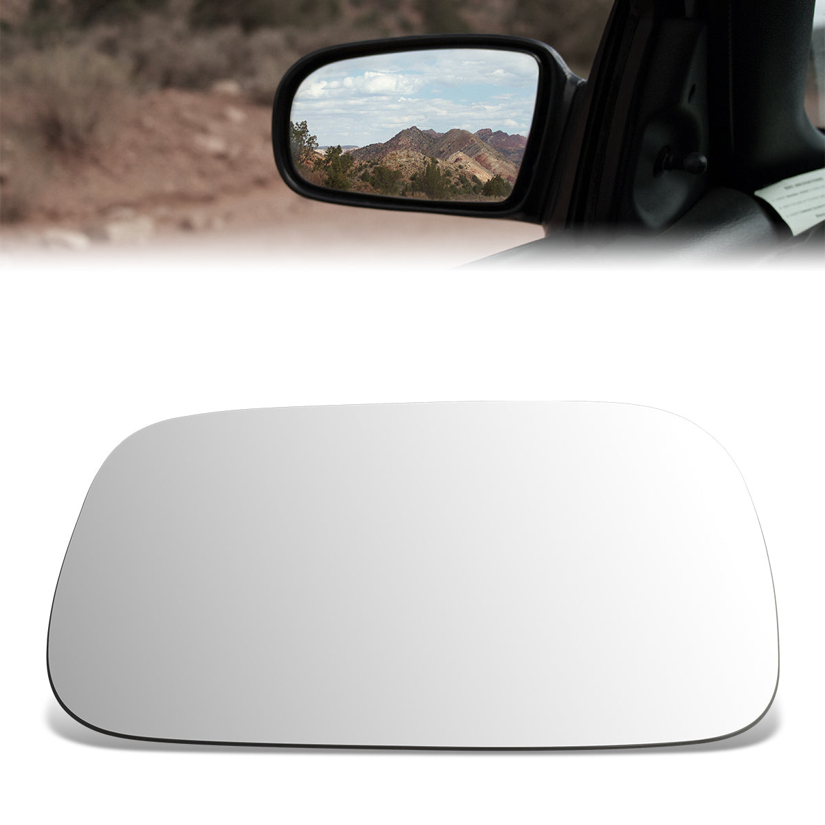 CAAP, Factory Replacement Mirror Glass (Left) 92-96 Lexus ES300