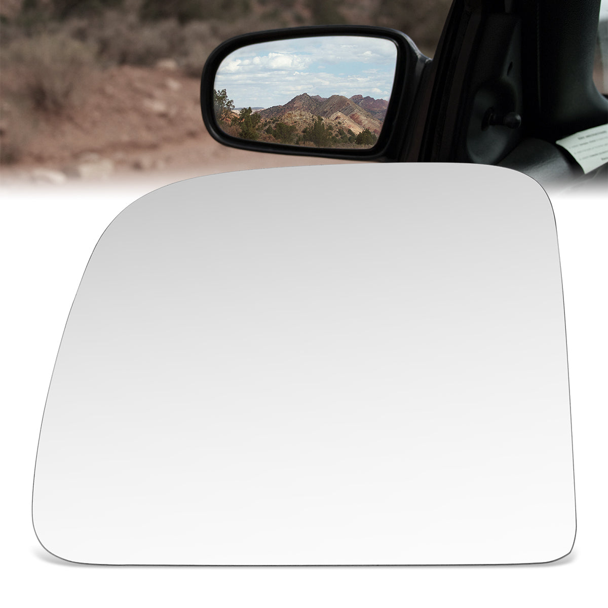 CAAP, Factory Replacement Mirror Glass (Left) 93-05 Ford Ranger, 94-97 Mazda B2300