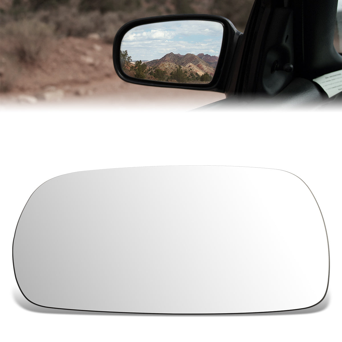 CAAP, Factory Replacement Mirror Glass (Left) 93-97 Infiniti J30