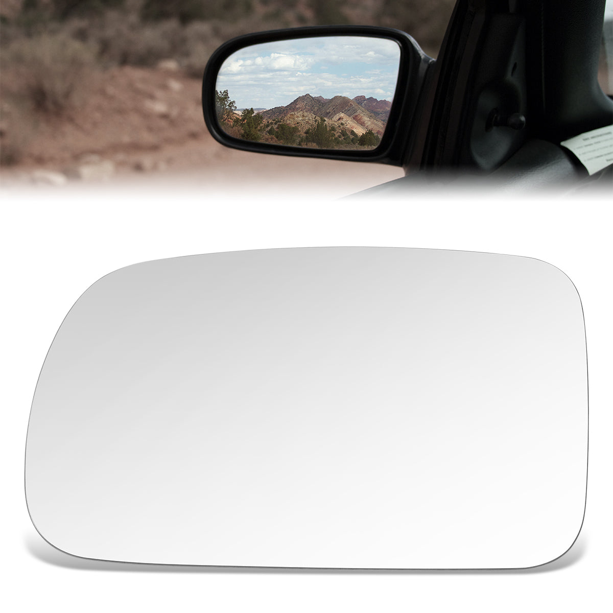 CAAP, Factory Replacement Mirror Glass (Left) 93-98 Mercury Villager, Nissan Quest