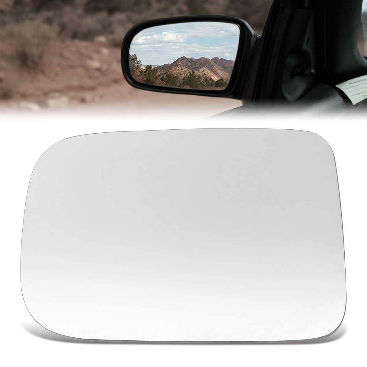 CAAP, Factory Replacement Mirror Glass (Left) 94-97 Dodge B-Series