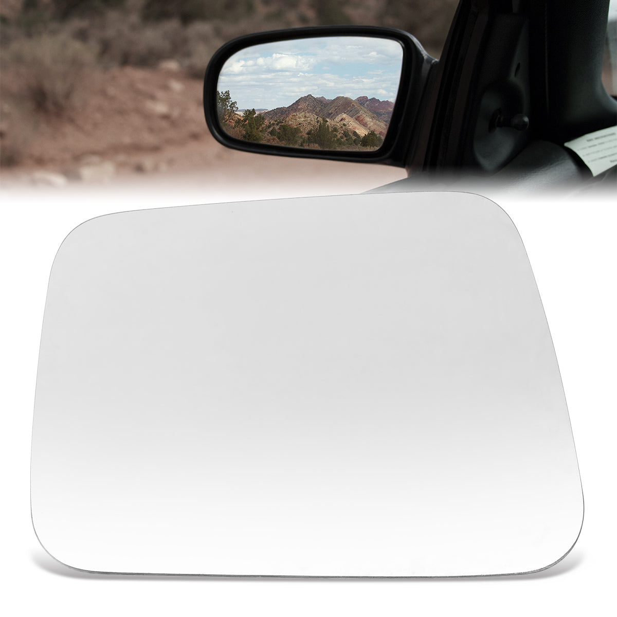 CAAP, Factory Replacement Mirror Glass (Left) 94-97 Honda Passport, 88-95 Isuzu Pickup