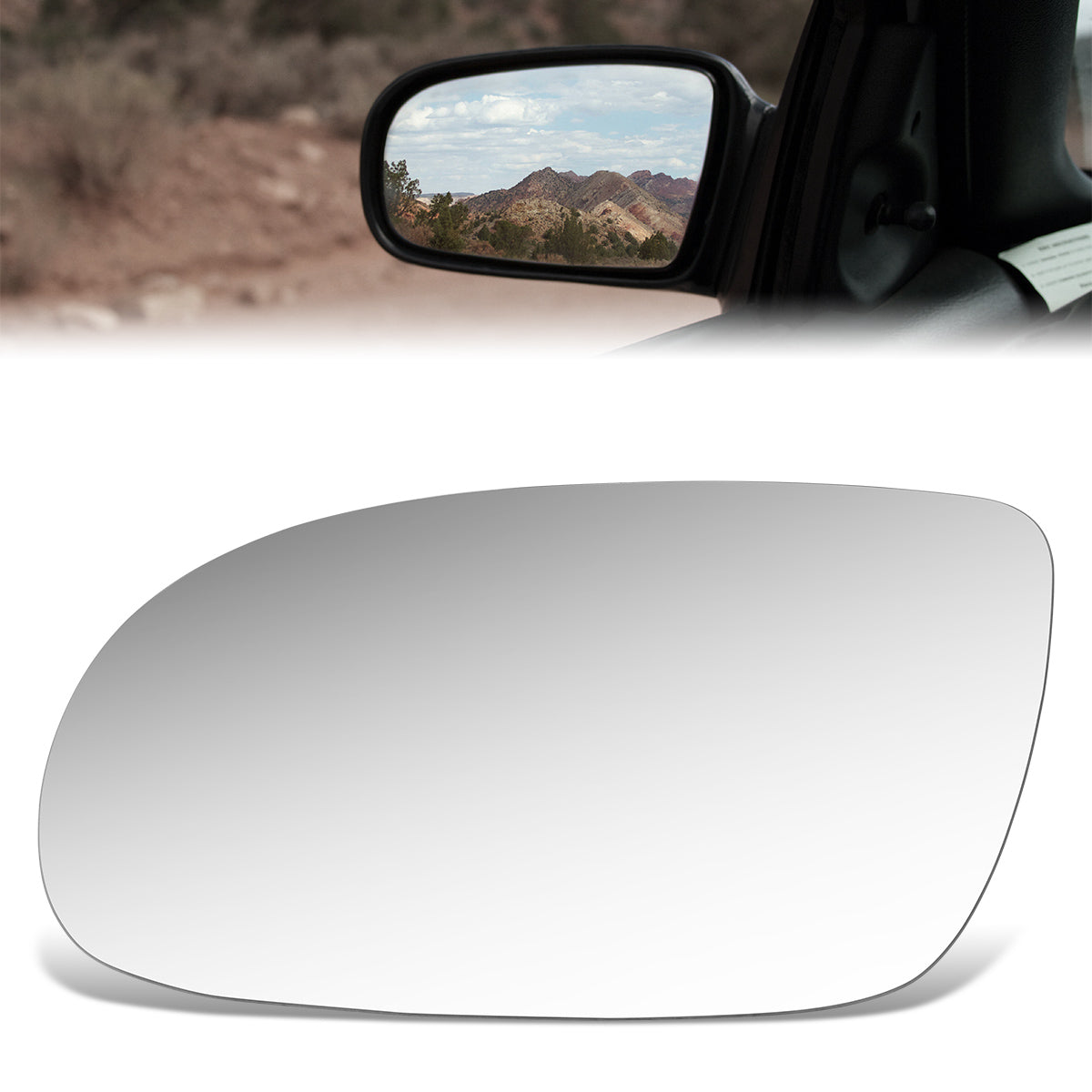 CAAP, Factory Replacement Mirror Glass (Left) 95-96 Roadmaster, Caprice, Fleetwood