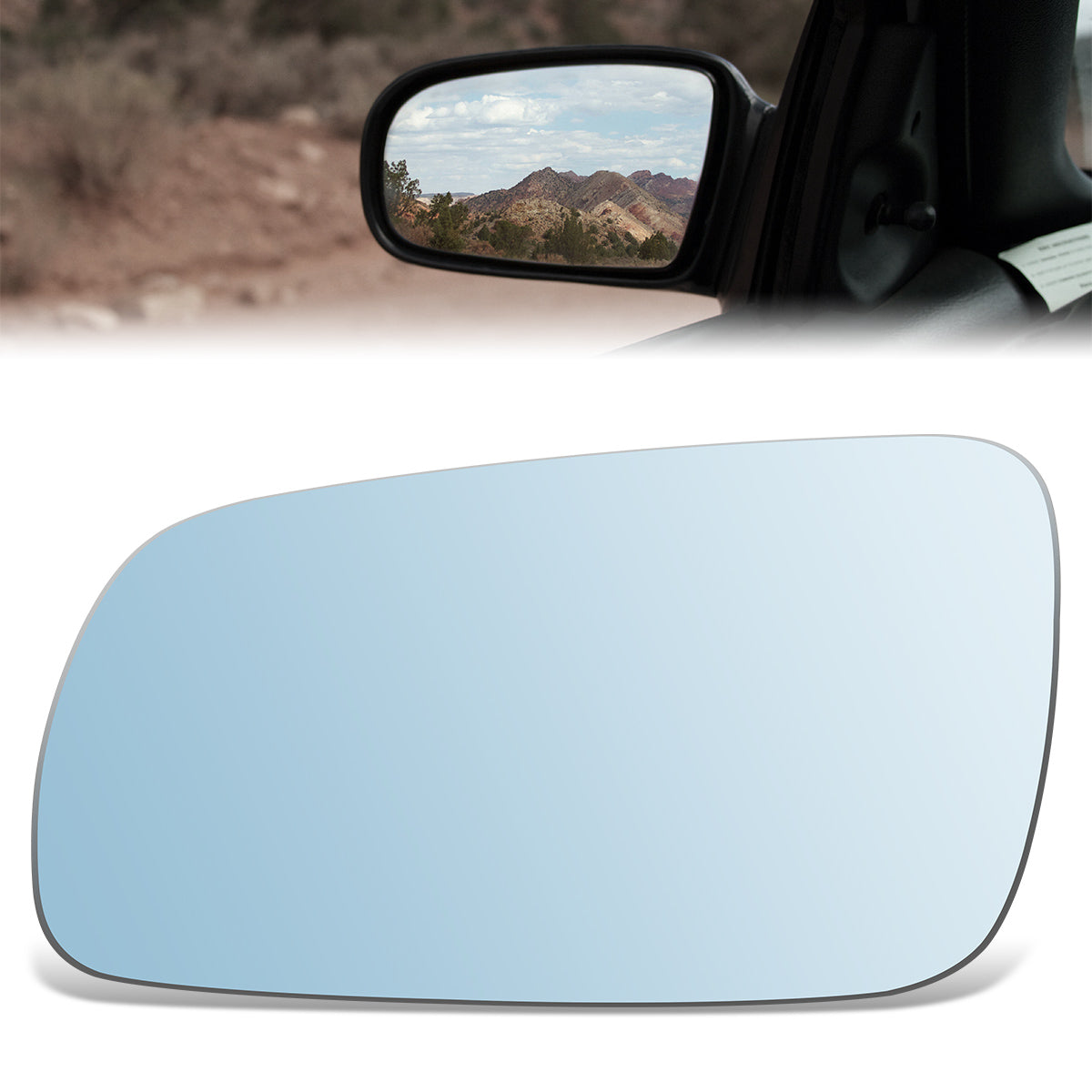 CAAP, Factory Replacement Mirror Glass (Left) 96-99 Audi A4 Quattro, 97-99 A8 Quattro