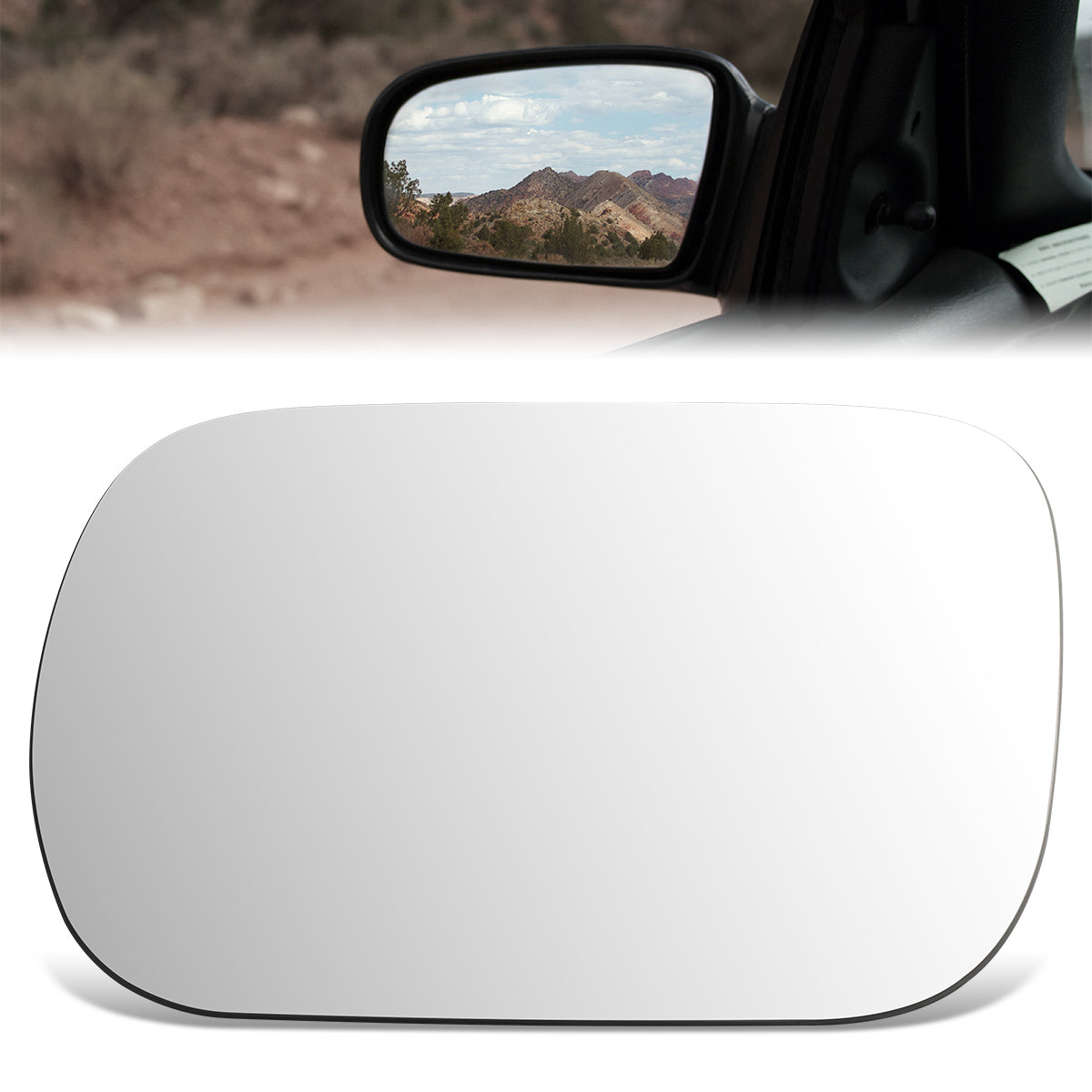 CAAP, Factory Replacement Mirror Glass (Left) 96-99 Subaru Legacy