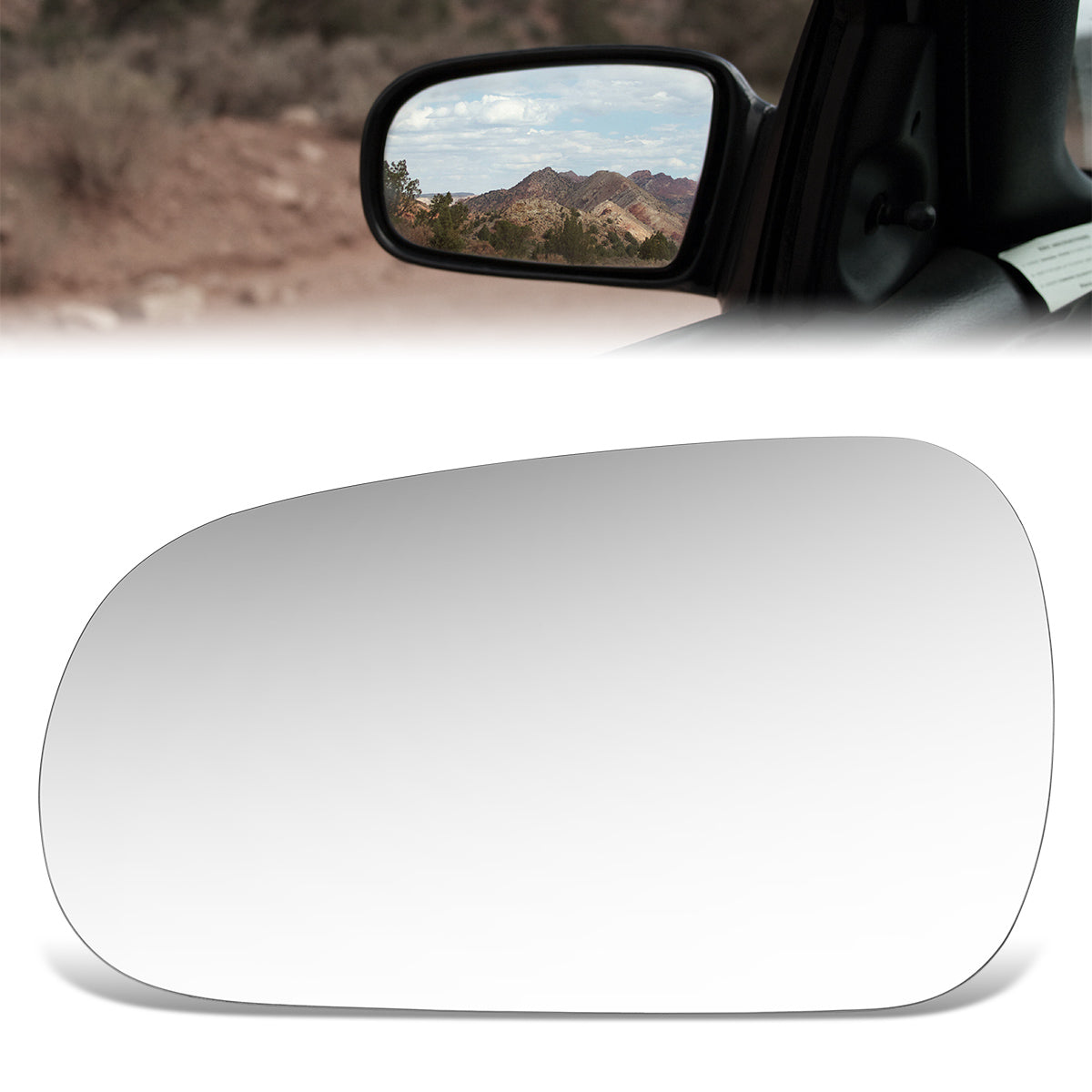 CAAP, Factory Replacement Mirror Glass (Left) 97-01 Honda Prelude, 97-98 Acura TL