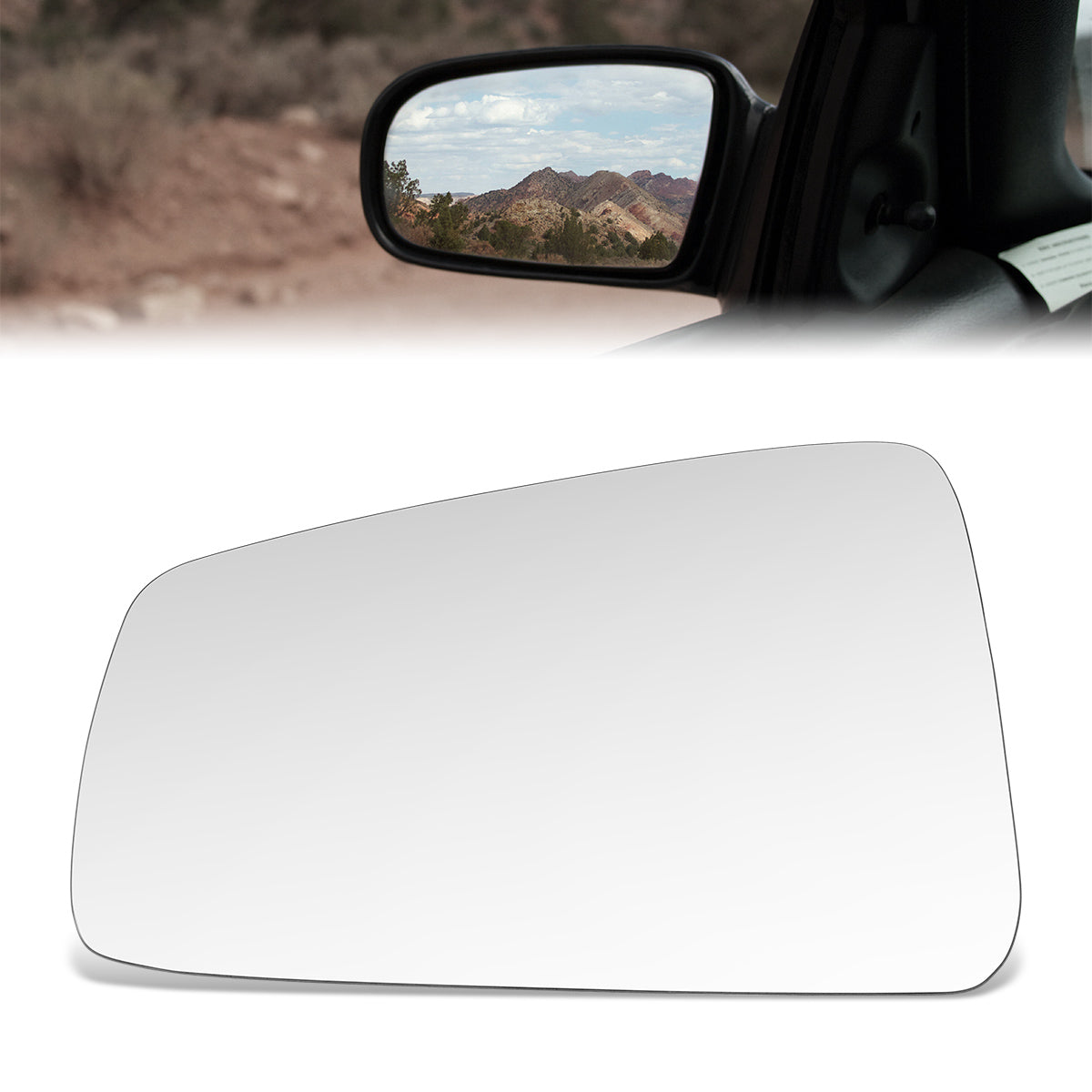 CAAP, Factory Replacement Mirror Glass (Left) 97-04 Mitsubishi Diamante