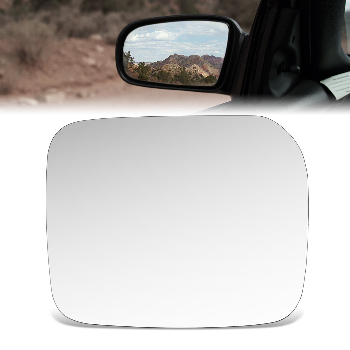 CAAP, Factory Replacement Mirror Glass (Left) 97-04 Mitsubishi Montero Sport