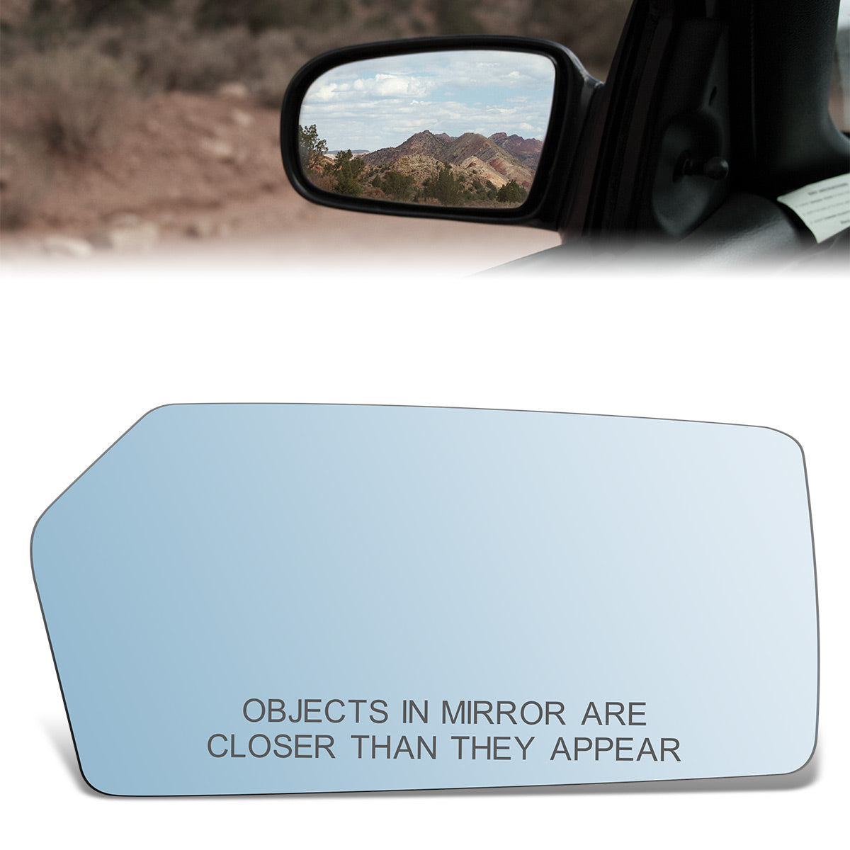 CAAP, Factory Replacement Mirror Glass (Right) 86-91 Mercedes Benz 420SEL 560SEL