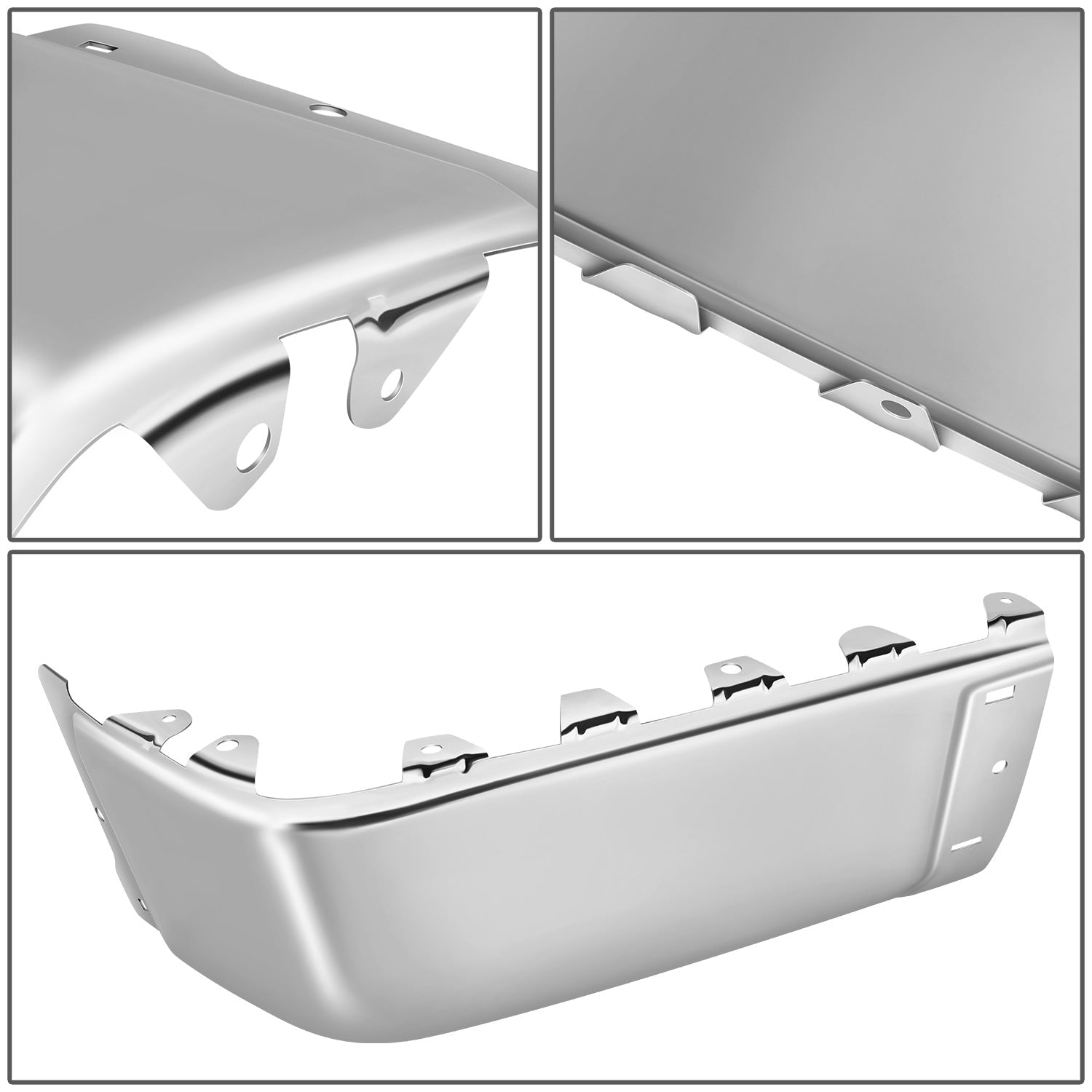 CAAP, Left Rear Bumper End Cap (Chrome) 07-13 Silverado Sierra 1500, 07-14 2500 3500HD