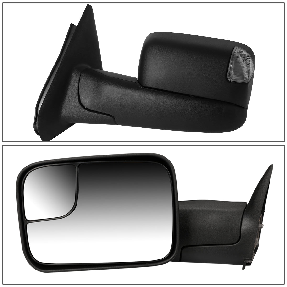 CAAP, Manual Towing Mirrors (Pair)02-08 Dodge Ram 1500, 03-09 Ram 2500