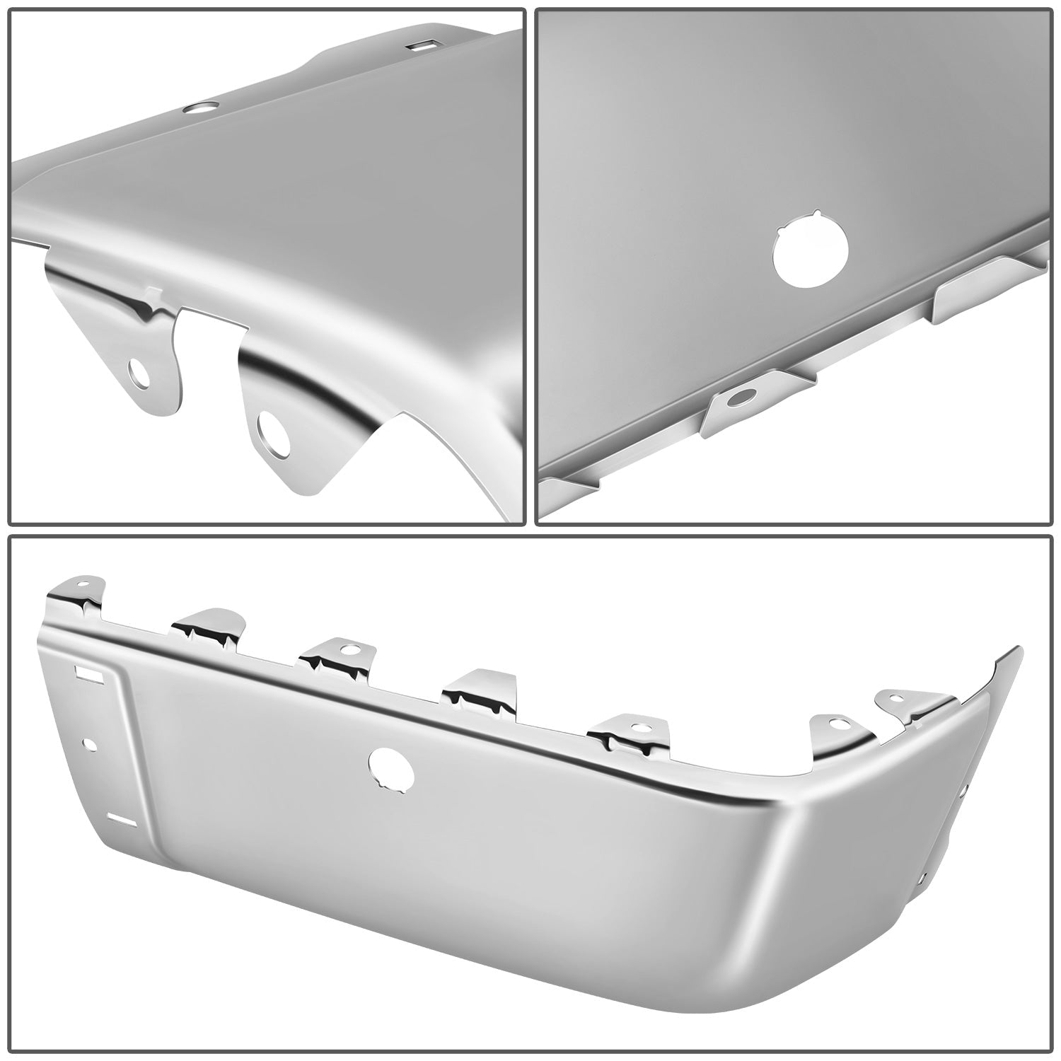 CAAP, Right Rear Bumper End Cap (Chrome)07-13 Silverado Sierra 1500, 07-14 2500 3500HD