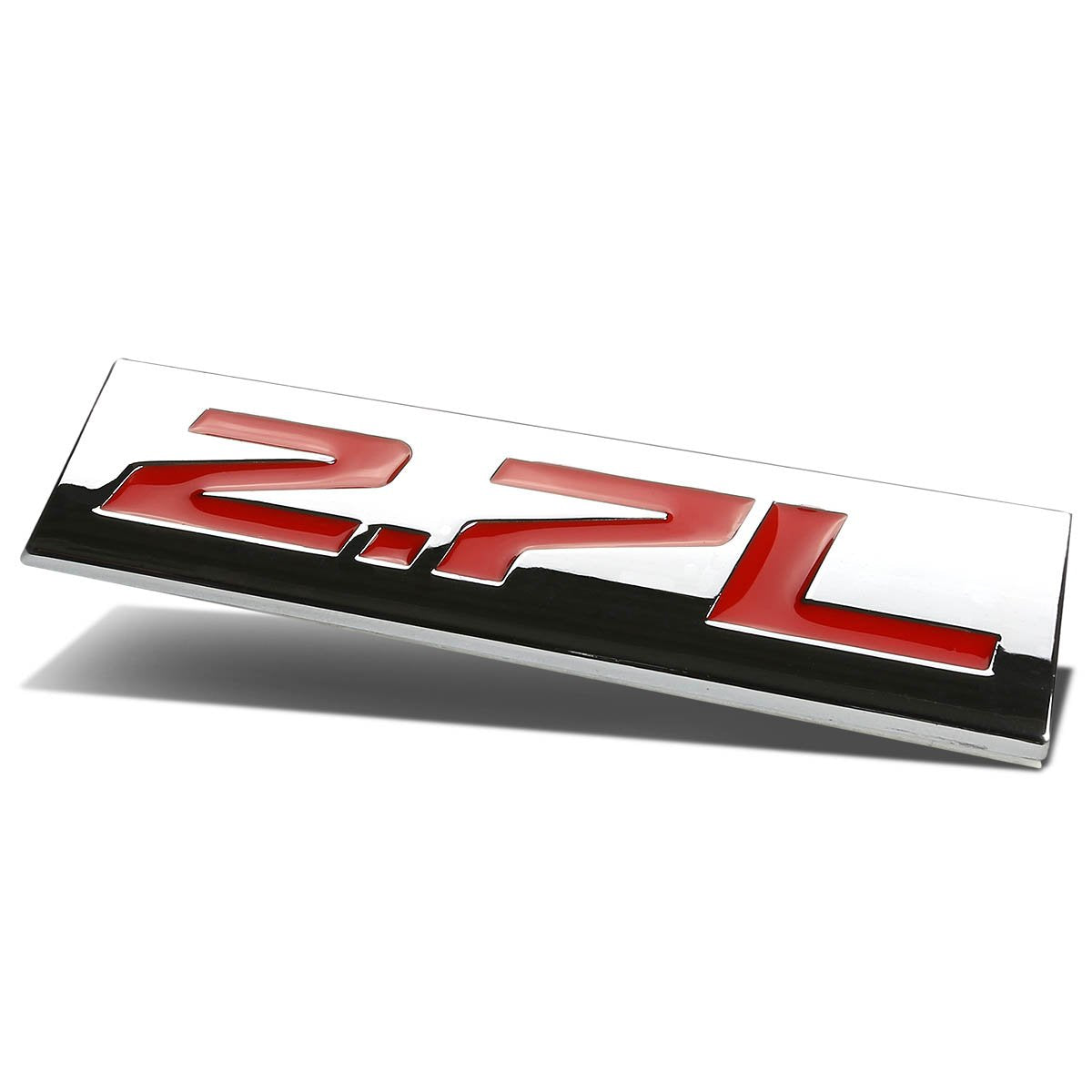 CAAP, Tape-on Chrome 2.7L Emblem Badge Decal - Aluminum Alloy [A Variety of Color Options]