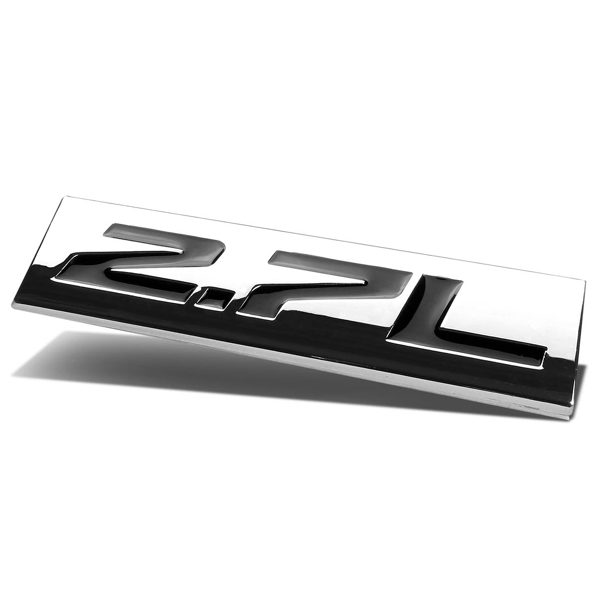 CAAP, Tape-on Chrome 2.7L Emblem Badge Decal - Aluminum Alloy [A Variety of Color Options]