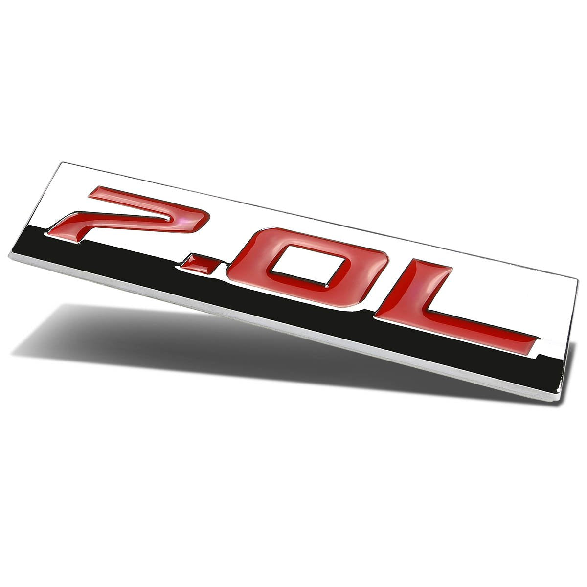 CAAP, Tape-on Chrome 7L Emblem Badge Decal - Aluminum Alloy [A Variety of Color Options]