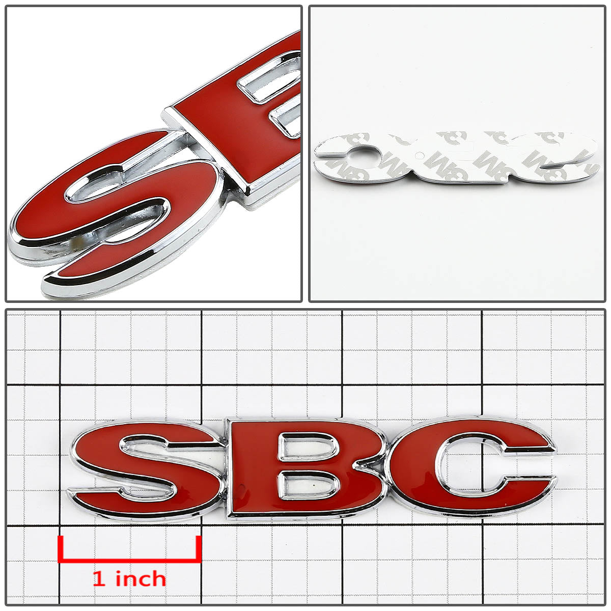 CAAP, Tape-on Emblem Badge Decal - SBC - Aluminum Alloy